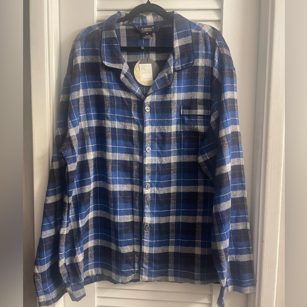Gioberti Sleepwear Collection XL Unisex Flannel Sleepshirt NWT